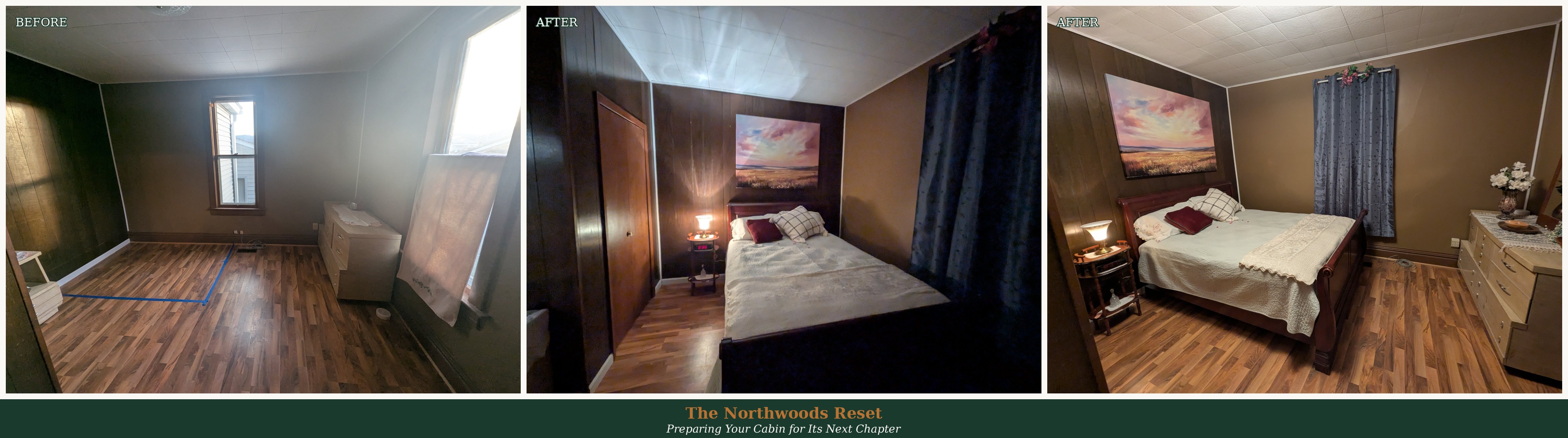Attic bedroom transformation