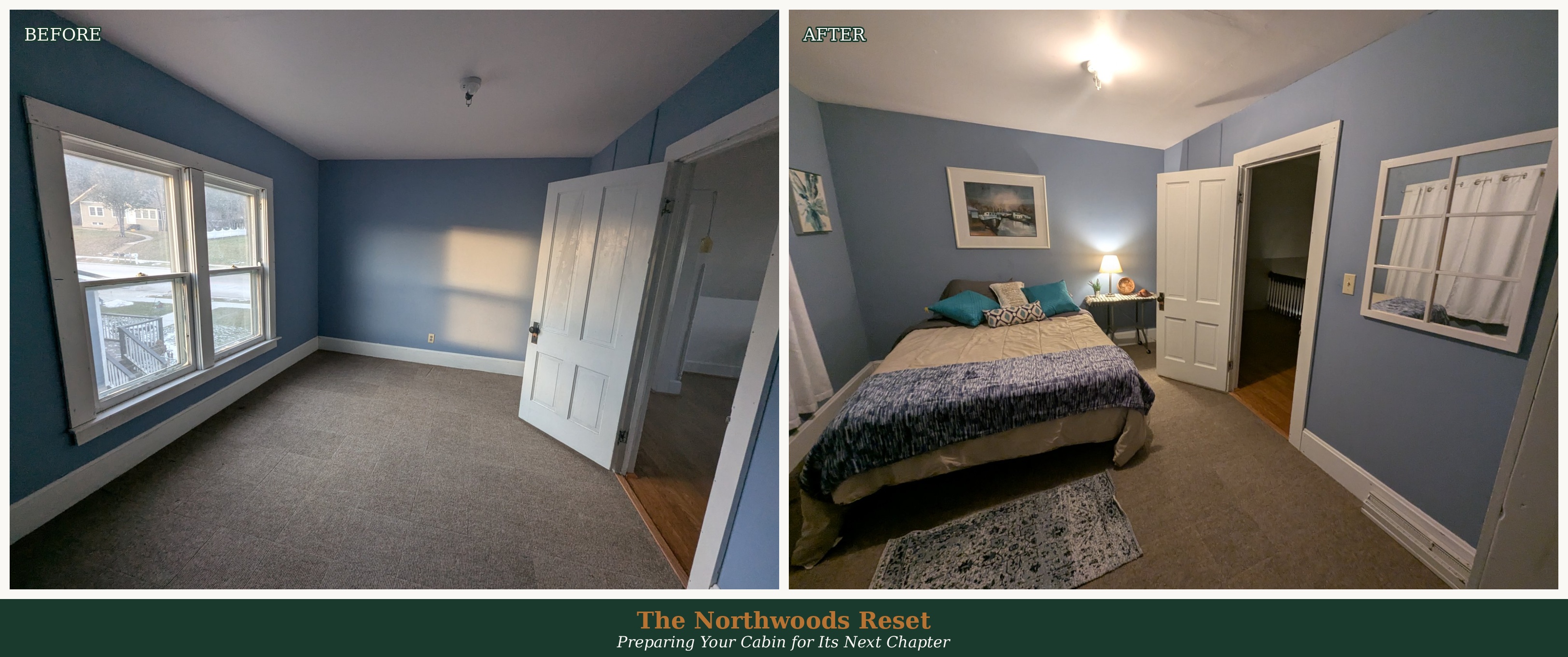 Bedroom staging