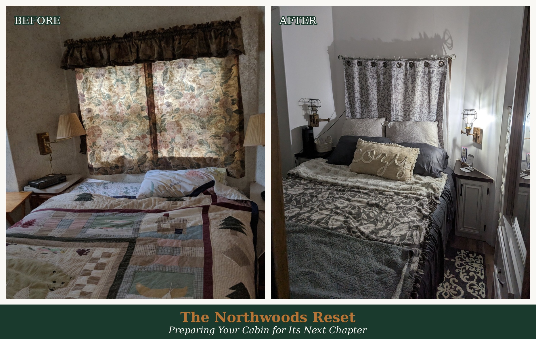 Bedroom staging