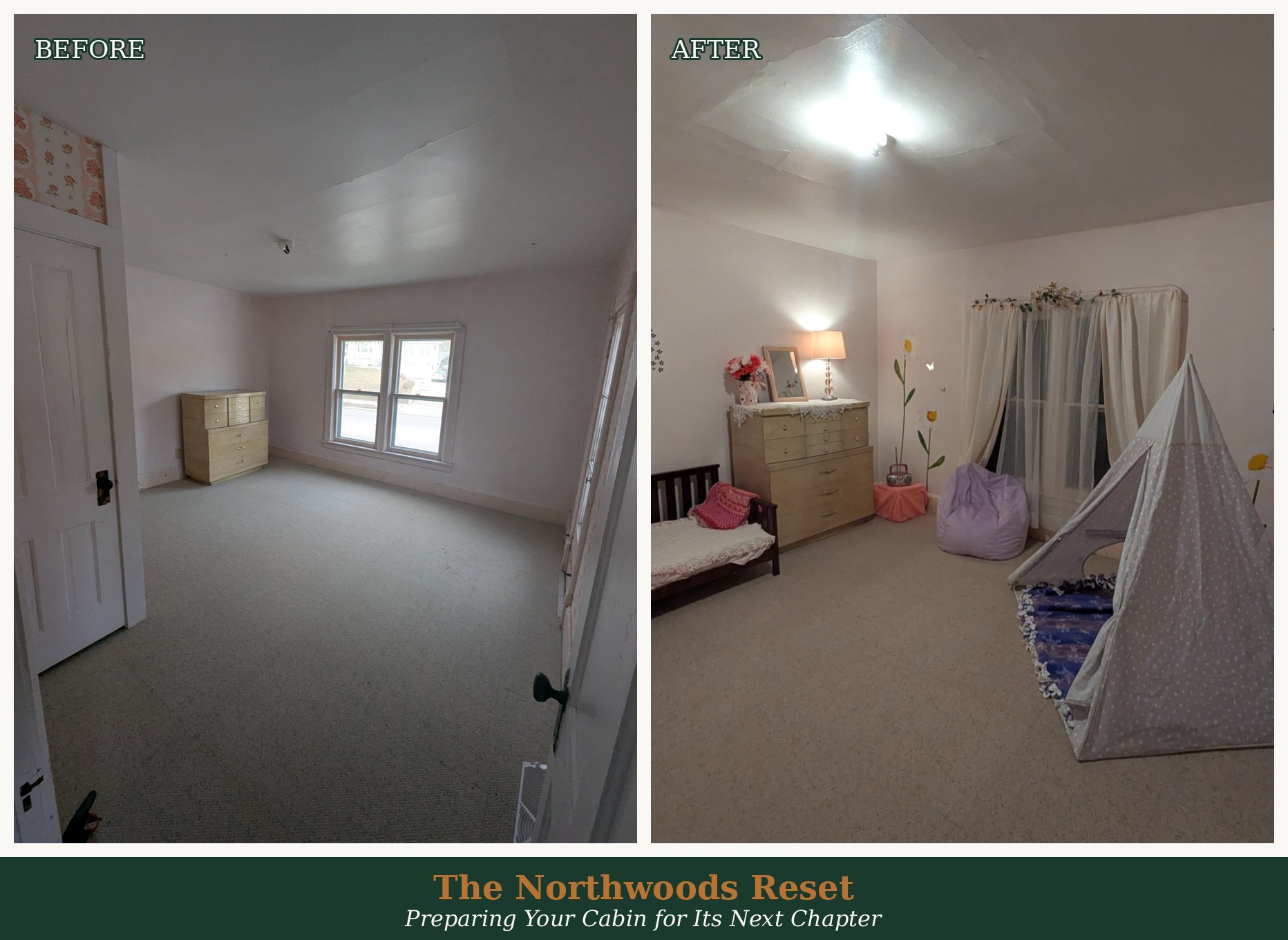 Kids room staging